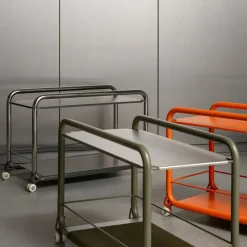 Lammhults Serving Trolleys*Tension trolley, Krom-green GreenSilver-coloured