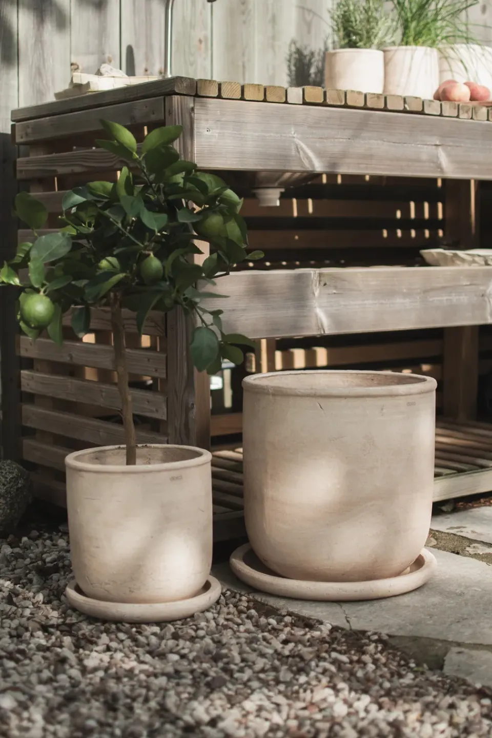 DBKD Garden Details & Accessories*Terra pot, Sand, Ø33x36 cm Beige