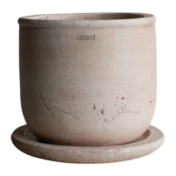 DBKD Garden Details & Accessories*Terra pot, Sand, Ø18x18 cm Beige