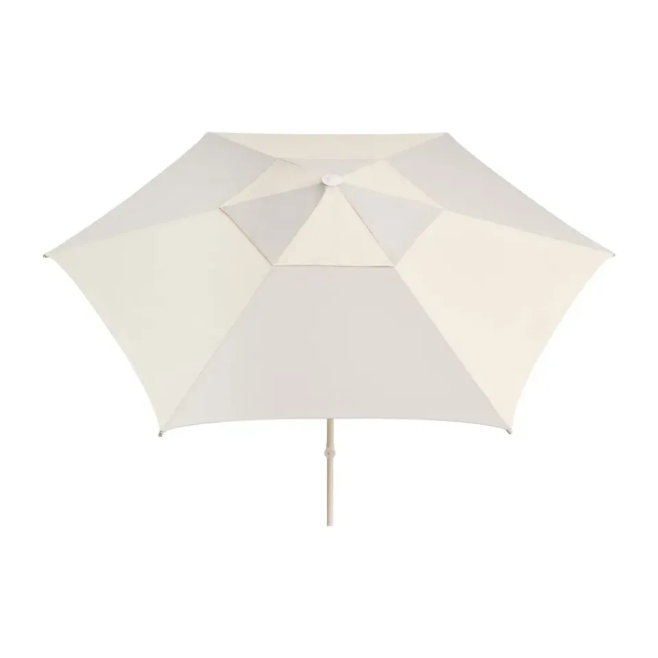 HAY Sun Protection*Terrazza Hexagon parasol, Off-white -grey Multi