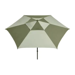 HAY Sun Protection*Terrazza Hexagon parasol, Green-dark green Multi