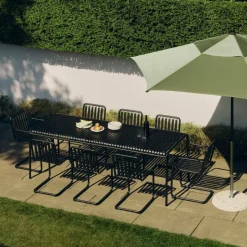 HAY Sun Protection*Terrazza Hexagon parasol, Green-dark green Multi