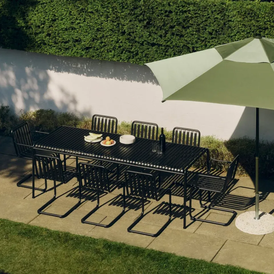 HAY Sun Protection*Terrazza Hexagon parasol, Green-dark green Multi