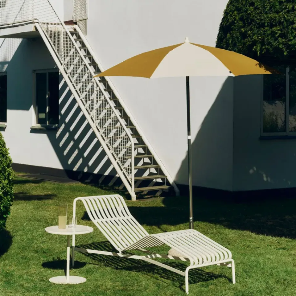 HAY Sun Protection*Terrazza Octagon parasol, Off white-ochre Multi