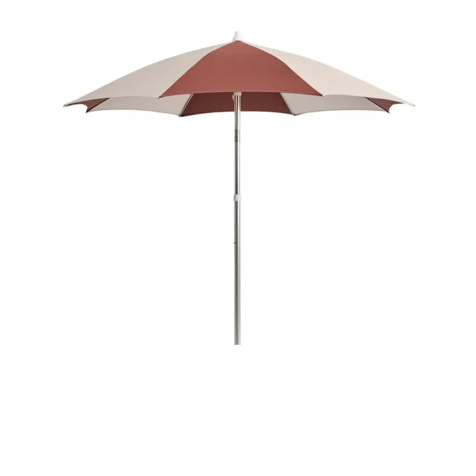 HAY Sun Protection*Terrazza Octagon parasol, Off-white-burgundy Multi