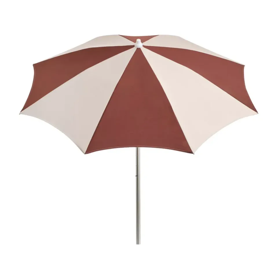 HAY Sun Protection*Terrazza Octagon parasol, Off-white-burgundy Multi