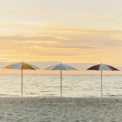 HAY Sun Protection*Terrazza Octagon parasol, Off-white-burgundy Multi