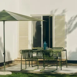 HAY Sun Protection*Terrazza Square parasol, Green-dark green Multi