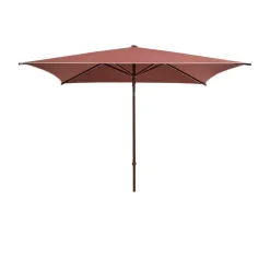 HAY Sun Protection*Terrazza Square parasol, Off white-burgundy Multi