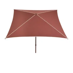 HAY Sun Protection*Terrazza Square parasol, Off white-burgundy Multi