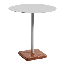 HAY Dining Tables*Terrazzo dining table Ø70 cm, Red terrazzo-sky grey RedGrey