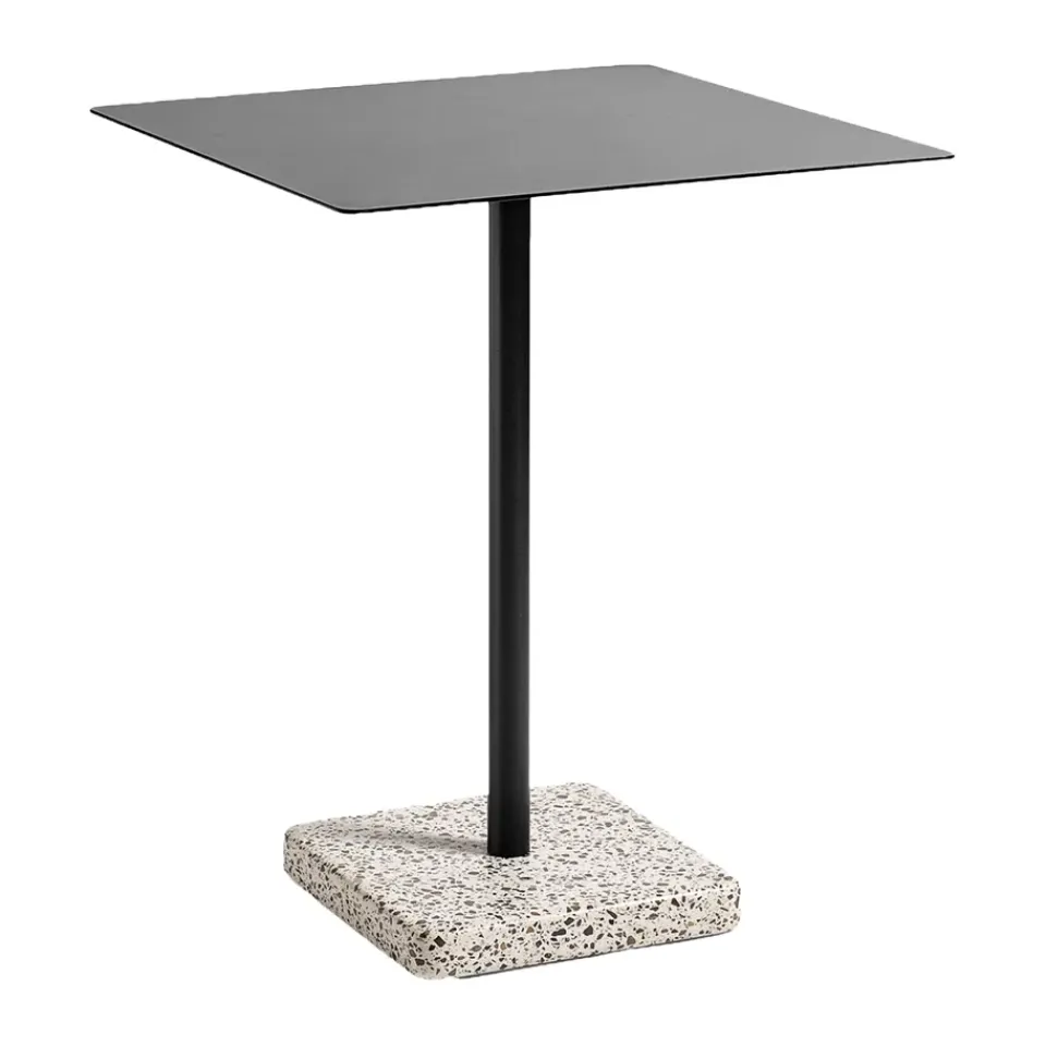 HAY Dining Tables*Terrazzo dining table 60x60 cm, terrazzo-anthracite Grey