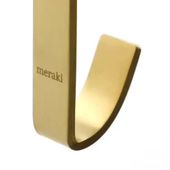 Meraki Clothes Hooks & Hangers*Thapsus hook 3-pack, Brushed brass finish Gold-coloured