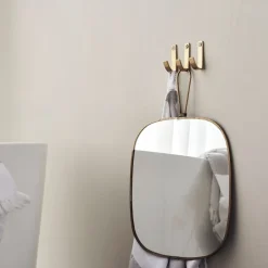 Meraki Clothes Hooks & Hangers*Thapsus hook 3-pack, Brushed brass finish Gold-coloured