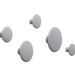 Muuto Clothes Hooks & Hangers*The Dots clothes hook , Ø17 cm Grey
