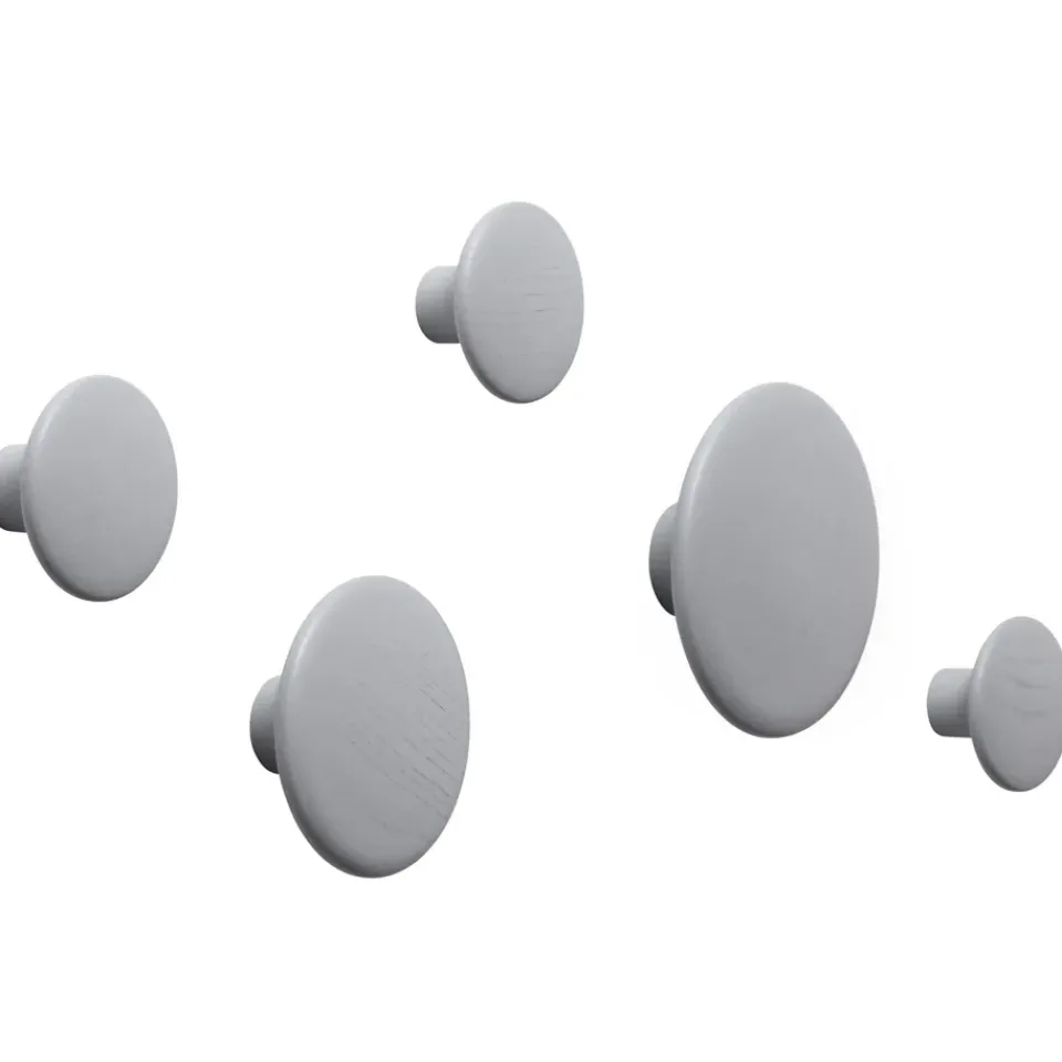 Muuto Clothes Hooks & Hangers*The Dots clothes hook , Ø9 cm Grey
