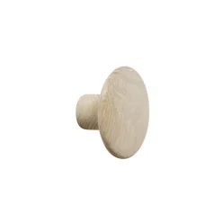 Muuto Clothes Hooks & Hangers*The Dots clothes hook oak, Ø9 cm Brown