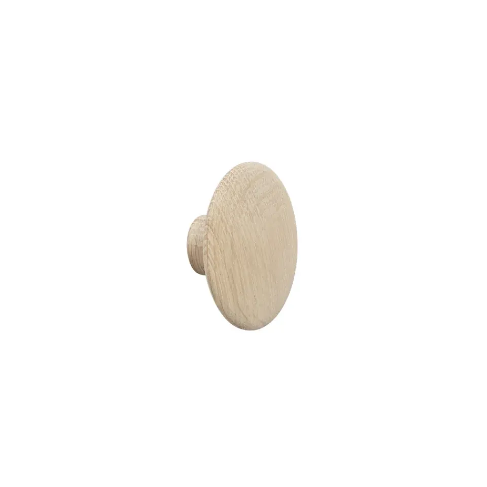 Muuto Clothes Hooks & Hangers*The Dots clothes hook oak, Ø6,5 cm Beige