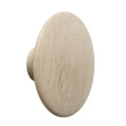 Muuto Clothes Hooks & Hangers*The Dots clothes hook oak, Ø17 cm Brown