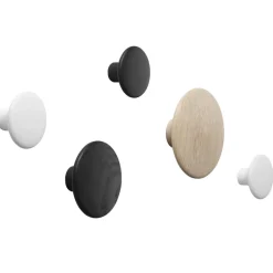 Muuto Clothes Hooks & Hangers*The Dots clothes hook oak, Ø17 cm Brown
