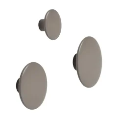 Muuto Clothes Hooks & Hangers*The Dots clothes hook taupe, Medium Brown