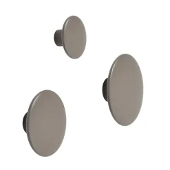 Muuto Clothes Hooks & Hangers*The Dots clothes hook taupe, Small Brown