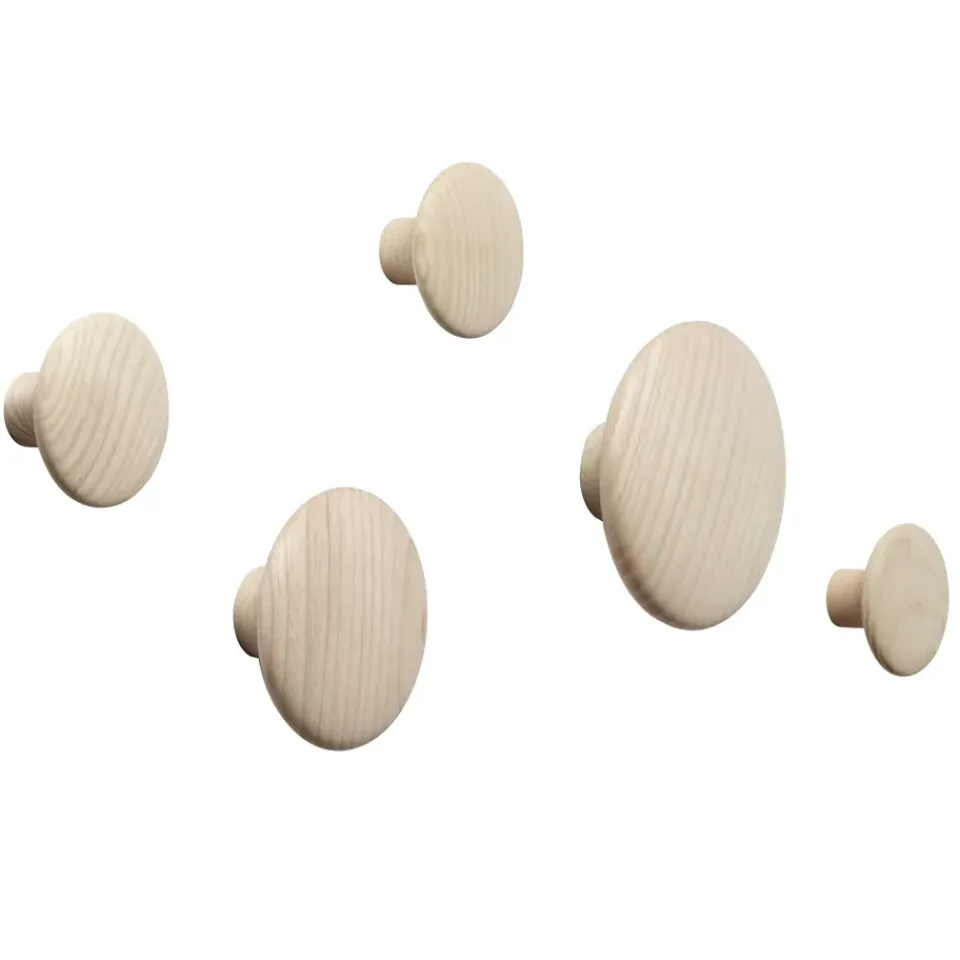 Muuto Clothes Hooks & Hangers*The Dots coat hook ash, Small BeigeBrown