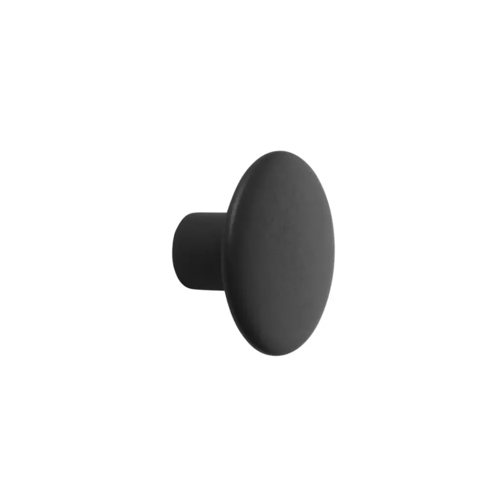 Muuto Clothes Hooks & Hangers*The Dots coat hook , Ø9 cm Black