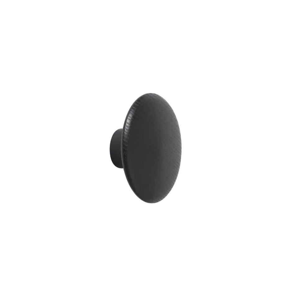 Muuto Clothes Hooks & Hangers*The Dots coat hook , Ø6,5 cm Black