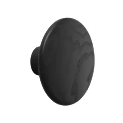 Muuto Clothes Hooks & Hangers*The Dots coat hook , Ø13 cm Black
