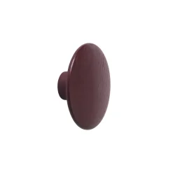Muuto Clothes Hooks & Hangers*The Dots coat hook burgundy, Large Red
