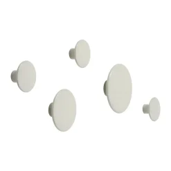 Muuto Clothes Hooks & Hangers*The dots 5-pack, Off White