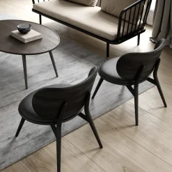 Mater Armchairs & Footstools|Chairs*The Lounge Chair lounge chair, leather , sirka grey stand Black