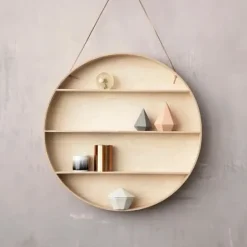 Ferm Living Shelves & Shelving Systems*The Round Dorm shelf, Ø 55 cm Brown