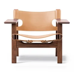 Fredericia Furniture Armchairs & Footstools*The Spanish armchair, Leather natural-oiled walnut BeigeBrown