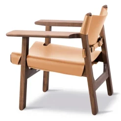Fredericia Furniture Armchairs & Footstools*The Spanish armchair, Leather natural-oiled walnut BeigeBrown