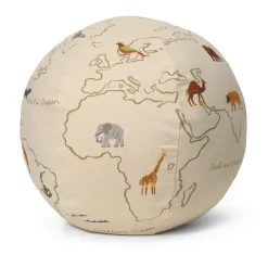 Ferm Living Children's Armchairs|Armchairs & Footstools*The world sit pouf, Off white Beige