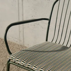 &Tradition Seat Cushions & Pads*Thorvald chair SC94/SC95 seat pad, Sunbrella Marquetry Bora Green