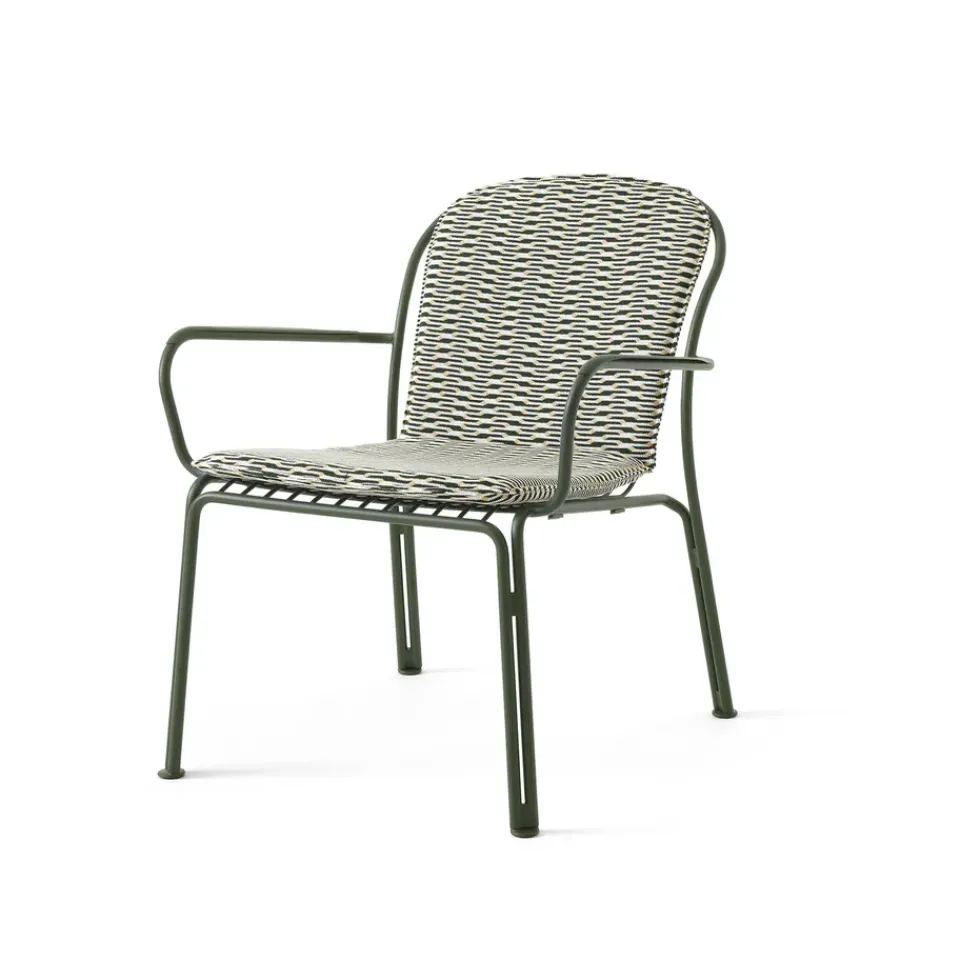&Tradition Garden Details & Accessories|Seat Cushions & Pads*Thorvald Lounge Chair SC100/SC101 cushion, Sunbrella Marquetry Bora Green