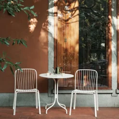&Tradition Balcony Furniture|Table For Outdoor Use*Thorvald SC96 coffee table Ø70 cm, Ivory White
