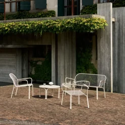 &Tradition Balcony Furniture*Thorvald SC110 lounge sofa, Ivory, 143 cm White
