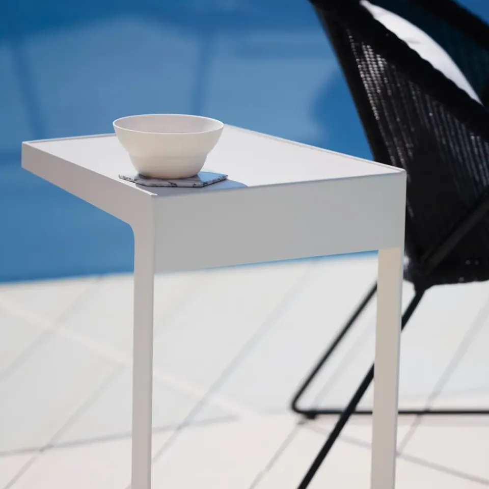 Cane-line Table For Outdoor Use*Time out side table, White