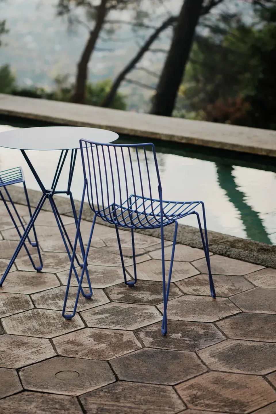 Massproductions Seating|Balcony Furniture*Tio chair, Overseas Blue