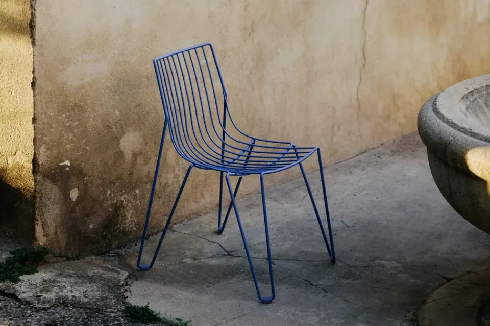 Massproductions Seating|Balcony Furniture*Tio chair, Overseas Blue