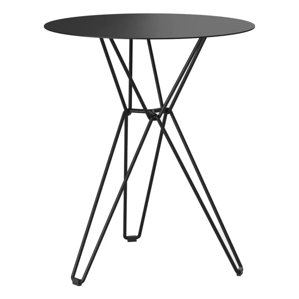 Massproductions Balcony Furniture|Table For Outdoor Use*Tio coffee table Ø60 cm, Black
