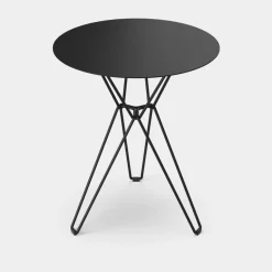 Massproductions Balcony Furniture|Table For Outdoor Use*Tio coffee table Ø60 cm, Black