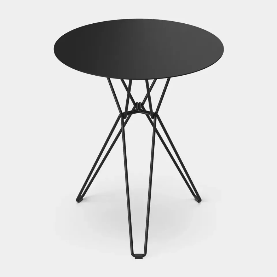 Massproductions Balcony Furniture|Table For Outdoor Use*Tio coffee table Ø60 cm, Black