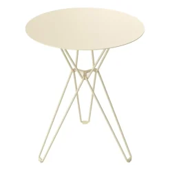 Massproductions Balcony Furniture|Table For Outdoor Use*Tio coffee table Ø60 cm, Ivory Beige