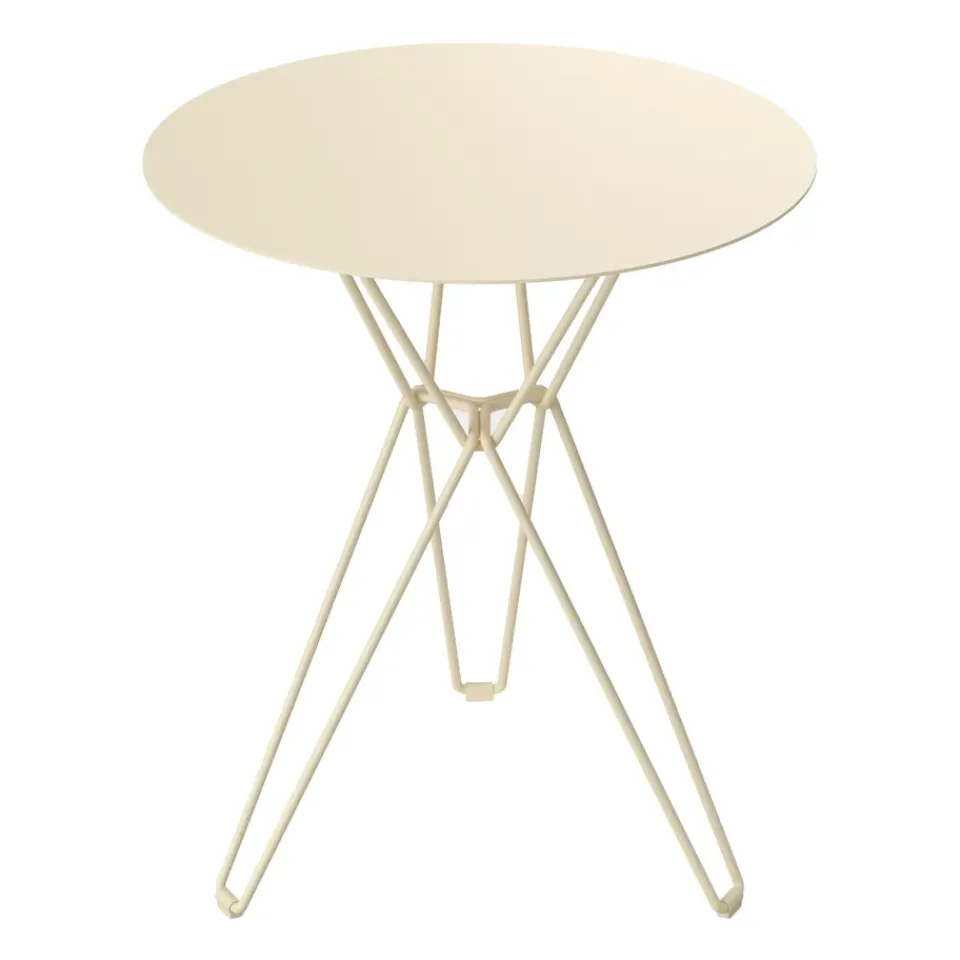 Massproductions Balcony Furniture|Table For Outdoor Use*Tio coffee table Ø60 cm, Ivory Beige