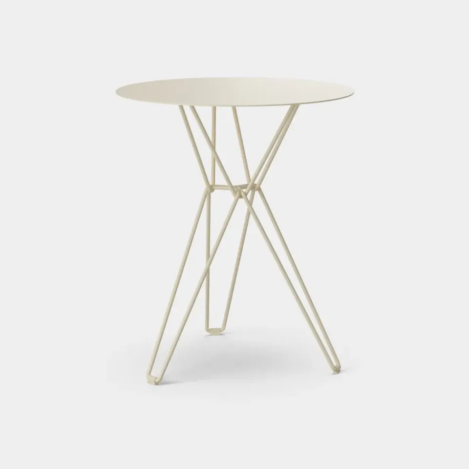 Massproductions Balcony Furniture|Table For Outdoor Use*Tio coffee table Ø60 cm, Ivory Beige